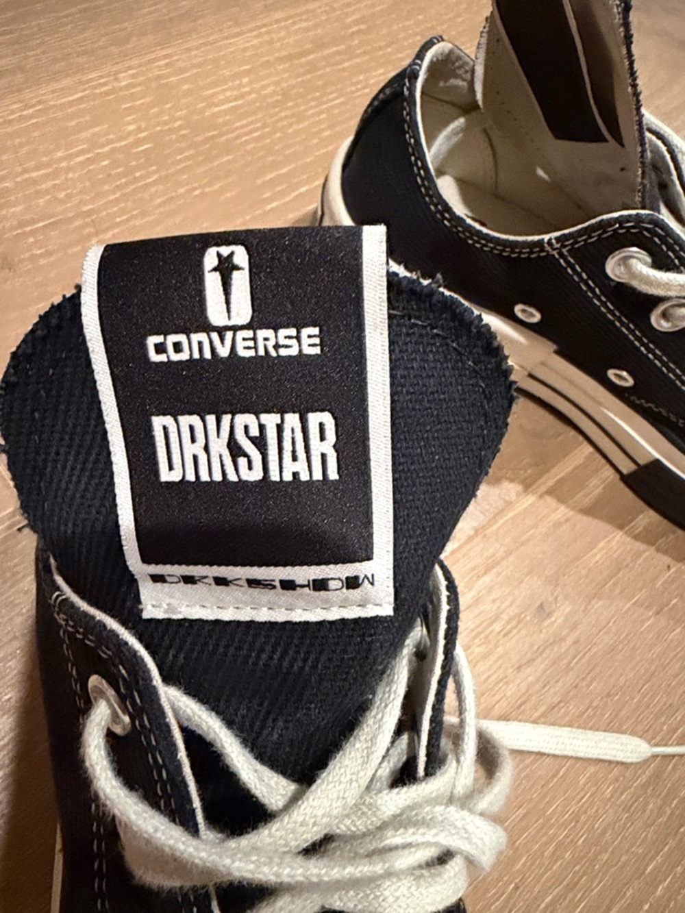 Converse Black & White DRKSTAR Low Top Sneakers - Picture 2 of 4